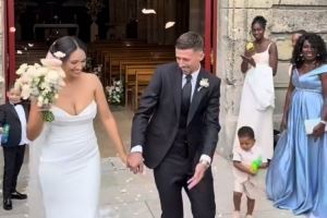 恭喜！朗格莱昨日与女友在巴黎结婚