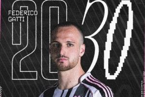 官方：尤文图斯与27岁后卫加蒂续约至2030年